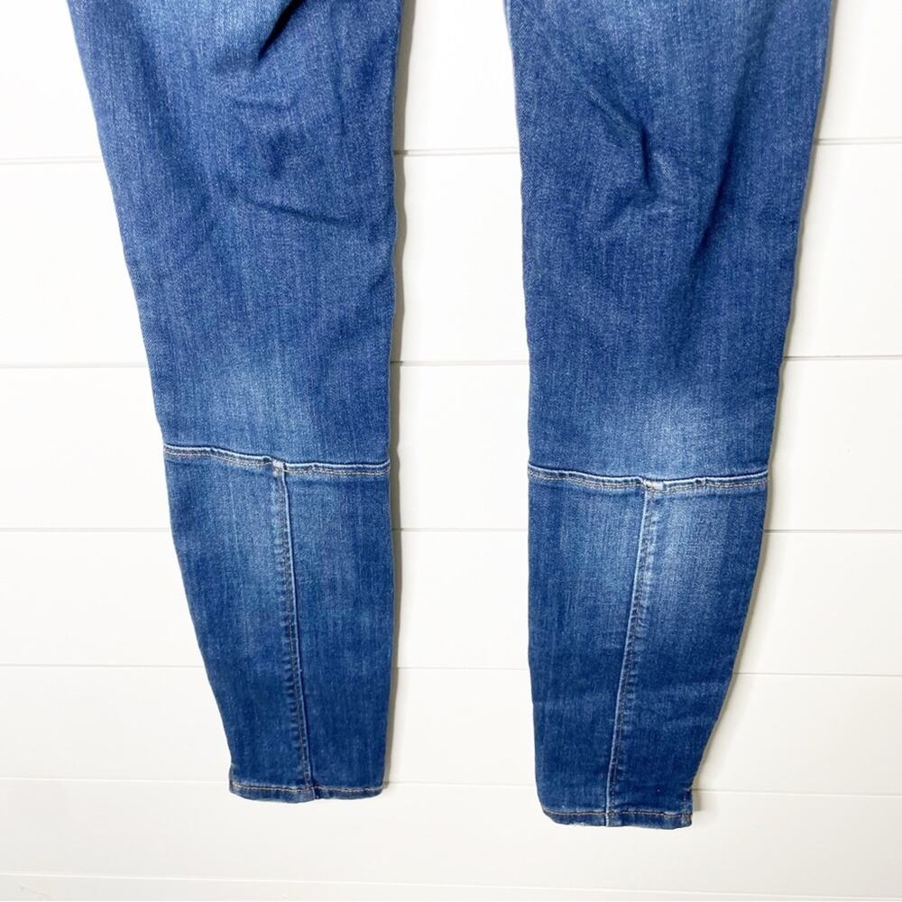 Pilcro High Rise Pinktucked Stretch Skinny Ankle Leggings Dark Wash Size 26 - Picture 9 of 10